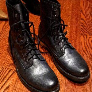 Frye Womens Boots Black Silver Size 10 Excellent Condition